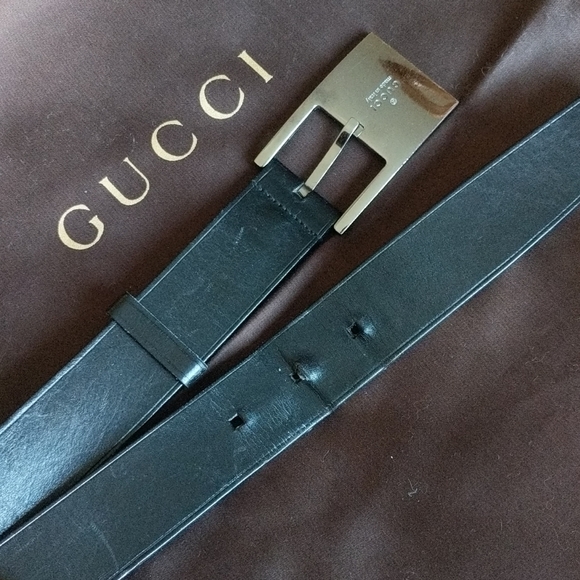 GUCCI LEATHER BELT - Picture 1 of 8